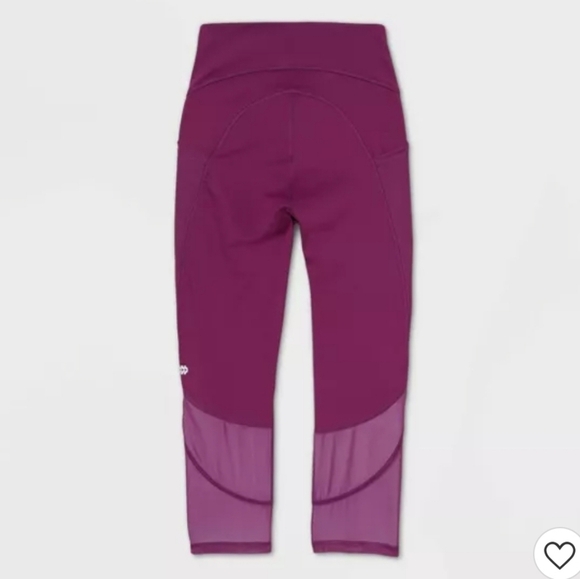 All in Motion Purple Contour Curvy Capri Leggings Size XS - Picture 2 of 7
